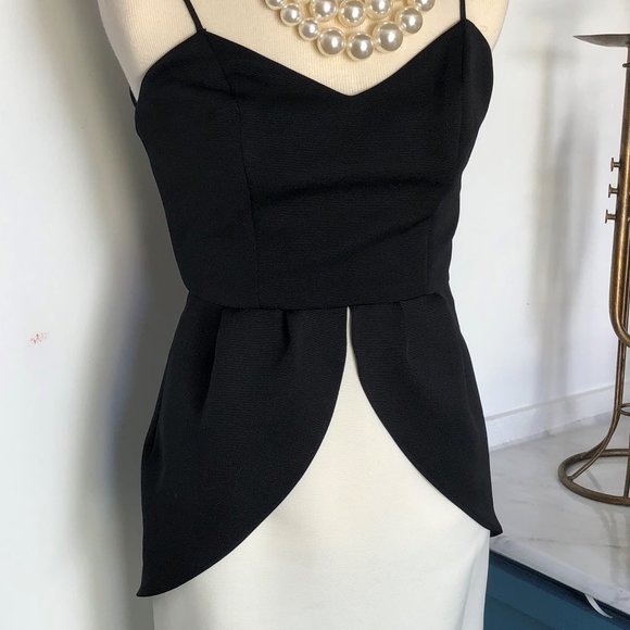 Raul Blanco Vintage 80s Spaghetti Strap Peplum 4 - Picture 4 of 6